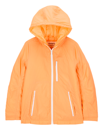 Girls Midweight Athletic Jacket - Orange, 