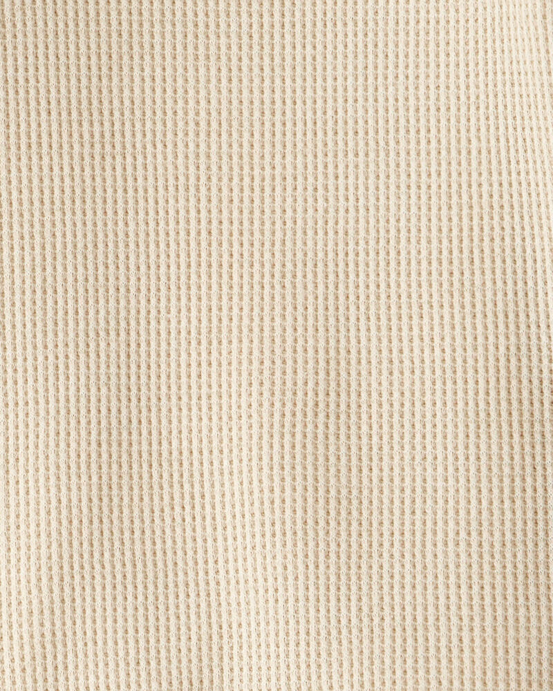Toddler Boy Long-Sleeve Henley Shirt - Tan, image 2 of 3 slides