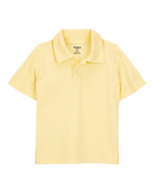 Toddler Pique Uniform Polo Shirt - Yellow, image 1 of 3 slides