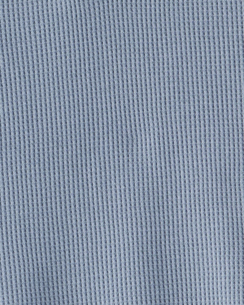 Toddler Boy Long-Sleeve Henley Shirt - Blue, image 2 of 3 slides
