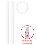 Stainless Steel Canteen Bottle Extra Straws - 2-Pack, image 1 of 2 slides