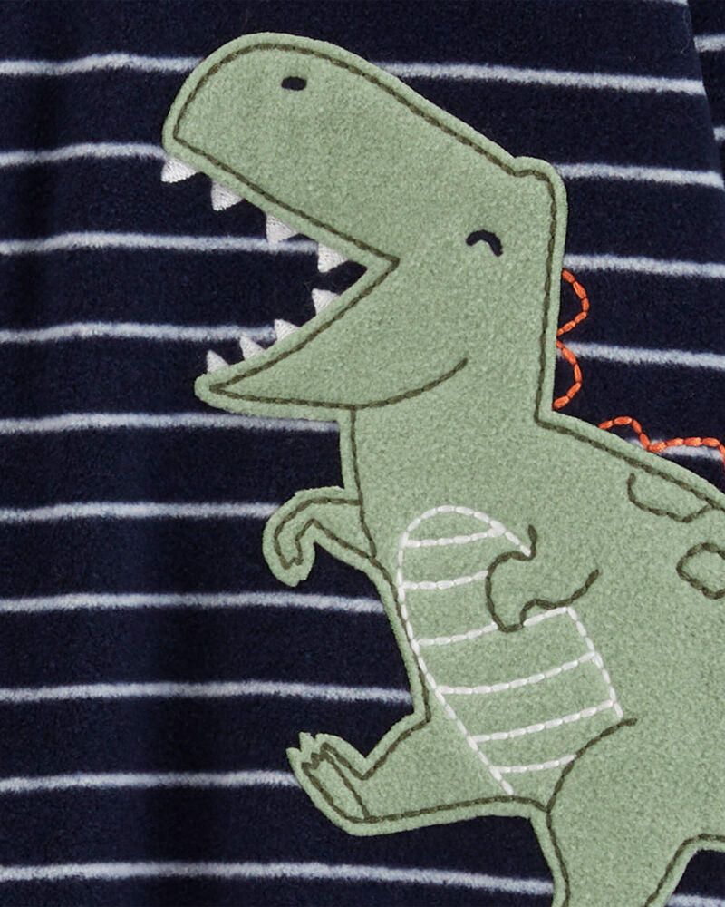 Baby 1-Piece Dinosaur Fleece Footless Pajamas, image 2 of 4 slides