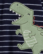 Baby 1-Piece Dinosaur Fleece Footless Pajamas, image 2 of 4 slides