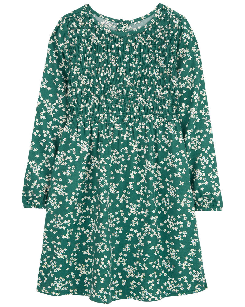 Kid Floral Long-Sleeve Dress, image 1 of 4 slides