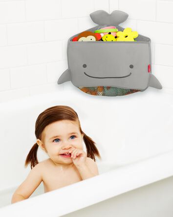 Moby Corner Bath Toy Organizer - Grey, 