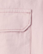 Toddler Girl Cotton Cargo Joggers - Pink, image 4 of 5 slides