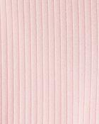 Toddler Girl Cotton Ribbed Stretch Leggings - Pink, image 3 of 4 slides
