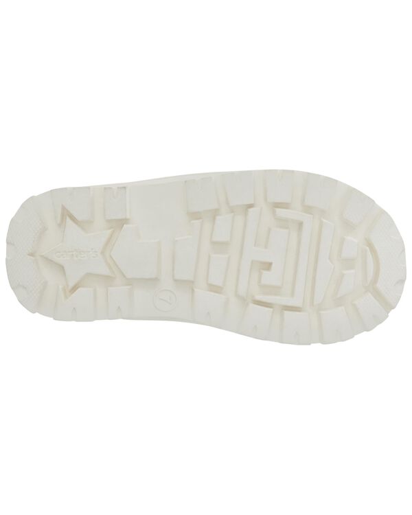 Khaki Toddler Faux Fur Hiking Boots