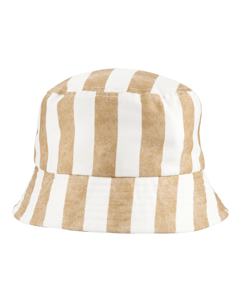 Toddler Striped Bucket Hat - Tan/Ivory, image 1 of 2 slides