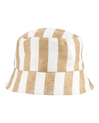 Toddler Striped Bucket Hat - Tan/Ivory, image 1 of 2 slides