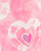 Kid Heart-Print Stretch Leggings - Pink, image 3 of 4 slides