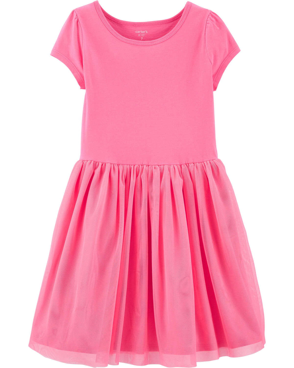 Pink Kid Tutu Jersey Dress