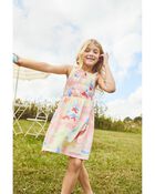 Kid Watercolor Sleeveless Dress, image 2 of 5 slides