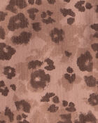 Girls Leopard Print Denim Skirt - Brown, image 3 of 4 slides