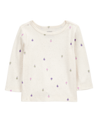 Baby 2-Piece Long-Sleeve Tee & Coverall Set - Purple, image 3 of 6 slides