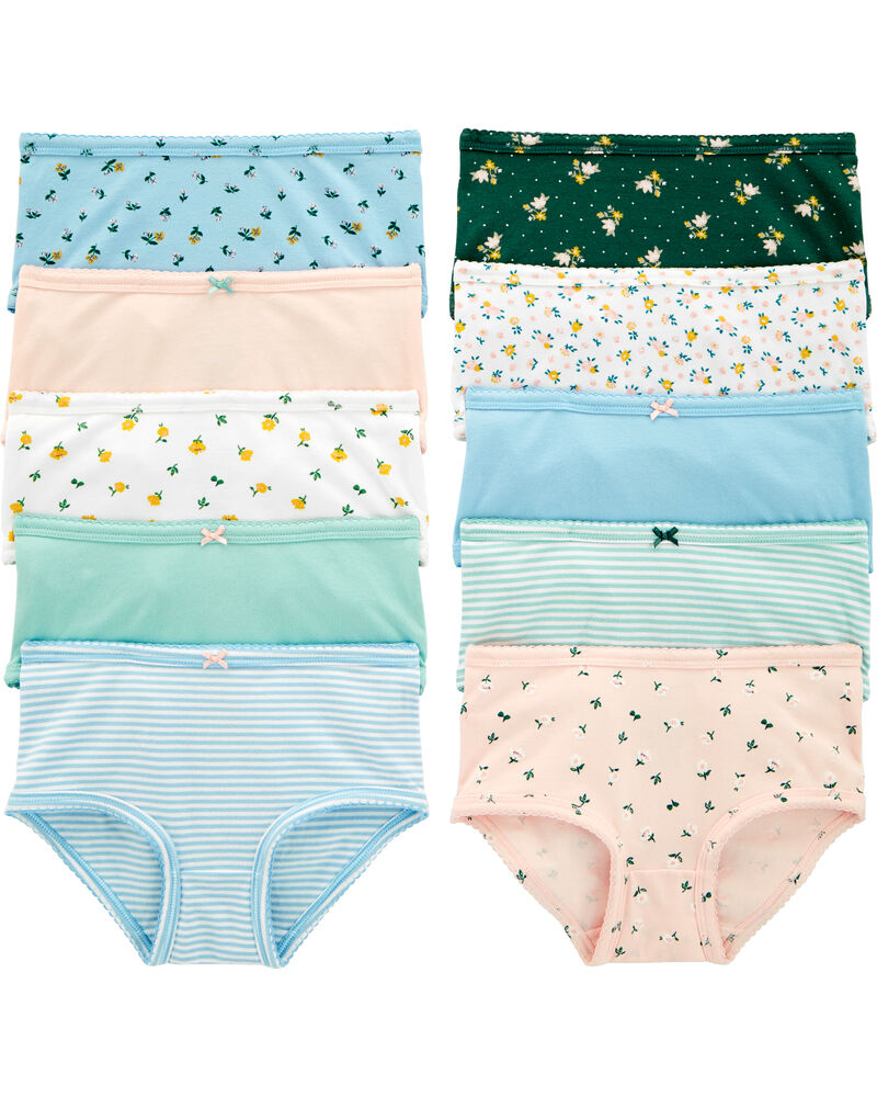 10-Pack Stretch Cotton Undies, image 1 of 2 slides