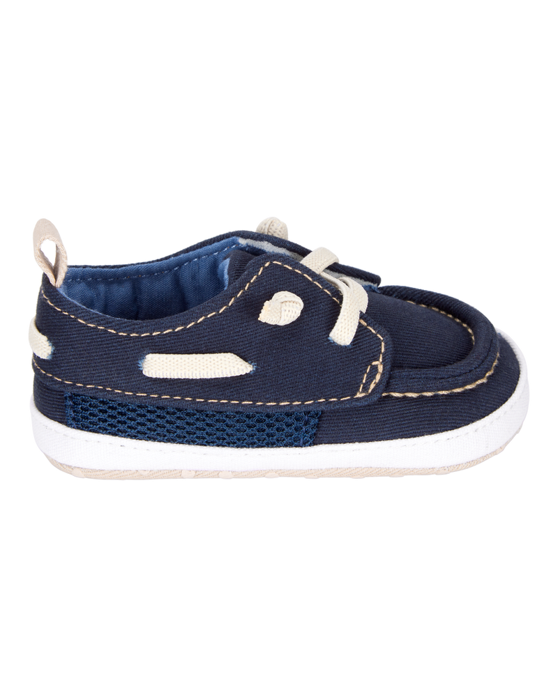 Baby Boy Boat Shoes - Navy, image 2 of 7 slides
