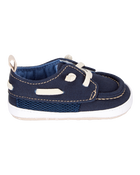 Baby Boy Boat Shoes - Navy, image 2 of 7 slides