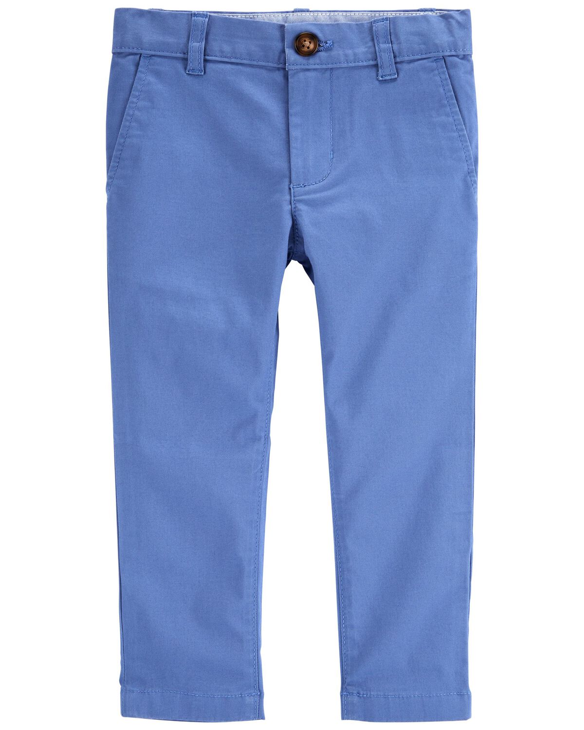 Blue Toddler FlatFront Pants