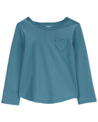 Toddler Heart Pocket  Jersey Tee, image 1 of 3 slides