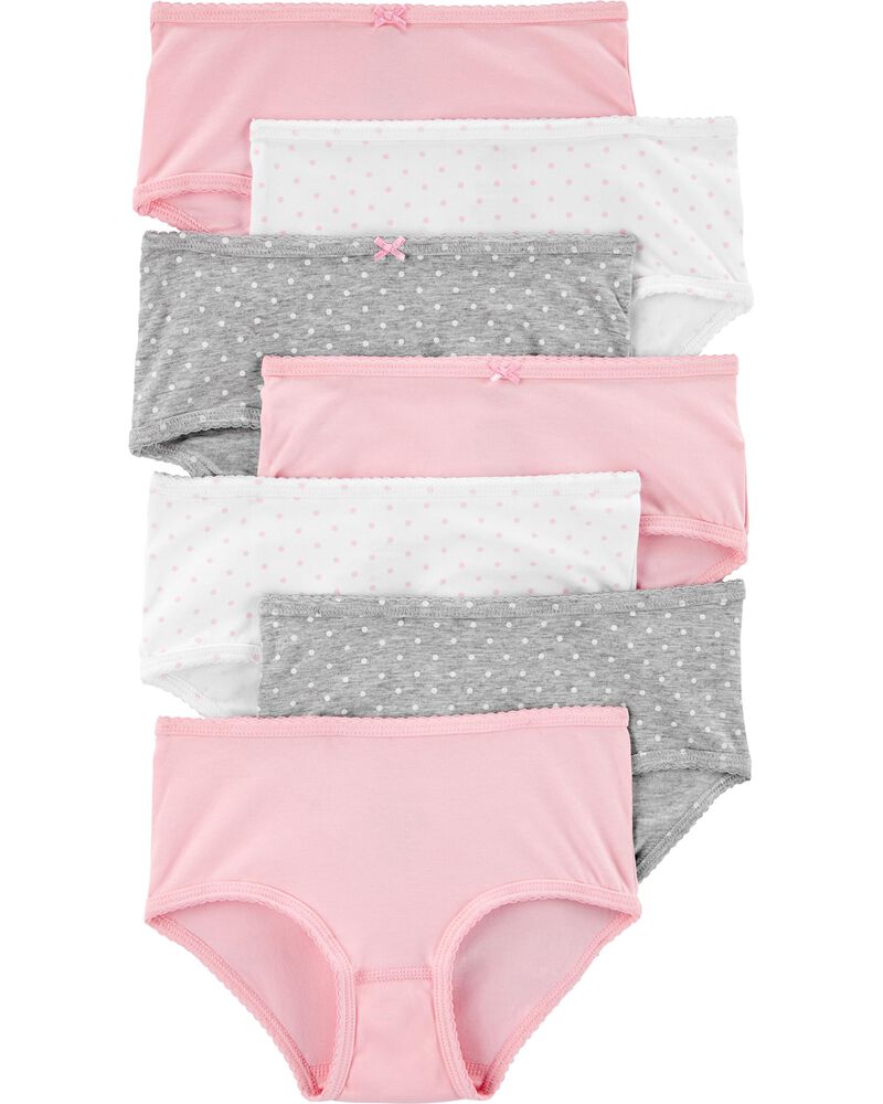Kid 7-Pack Brief Stretch Cotton Underwear, image 1 of 2 slides