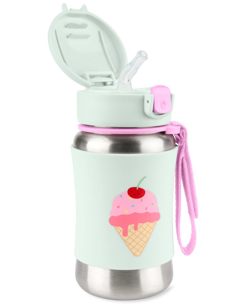 Spark Style Stainless Steel Straw Bottle - Ice cream, image 2 of 3 slides