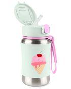 Spark Style Stainless Steel Straw Bottle - Ice cream, image 2 of 3 slides