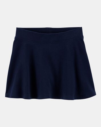 Toddler Girl Ponte Knit Uniform Skort - Navy, 