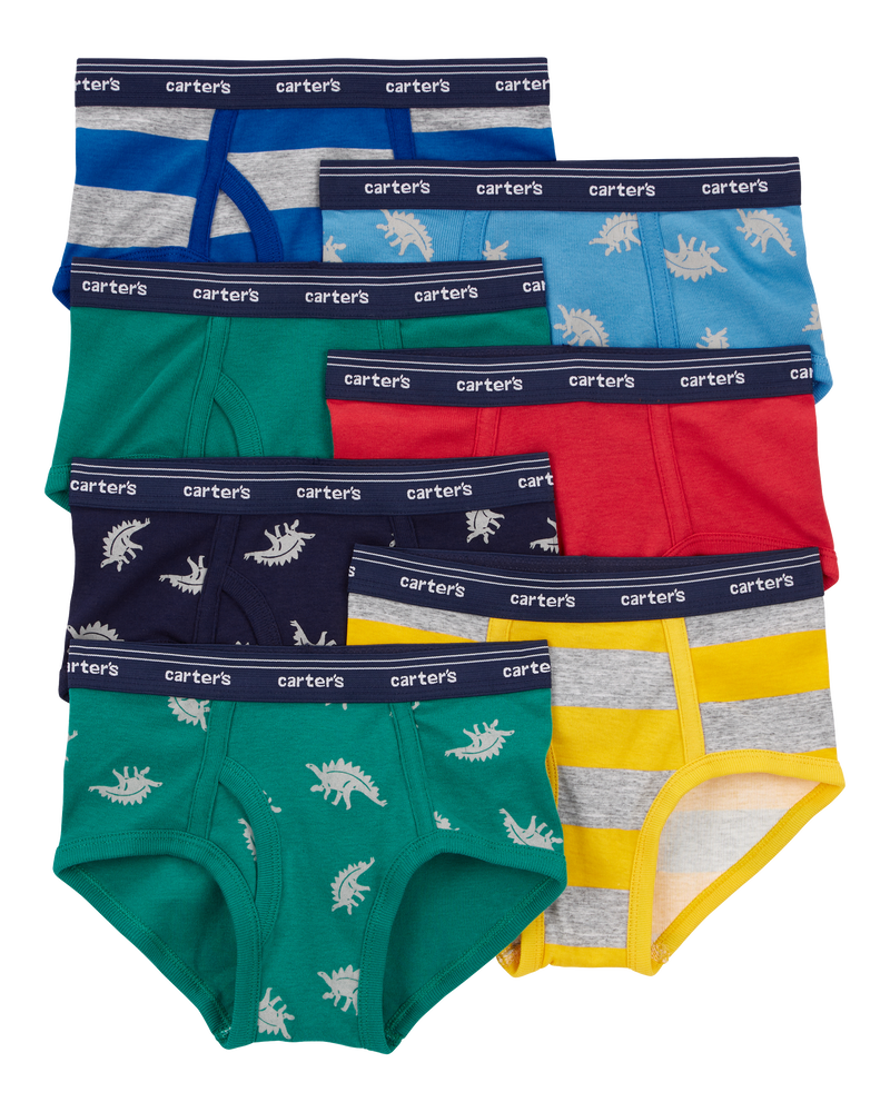Kid 7-Pack Cotton Briefs Underwear, image 1 of 2 slides