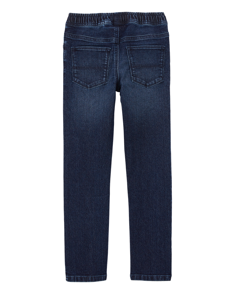 Kid Knit-Like Denim Drawstring Jeans
, image 2 of 5 slides