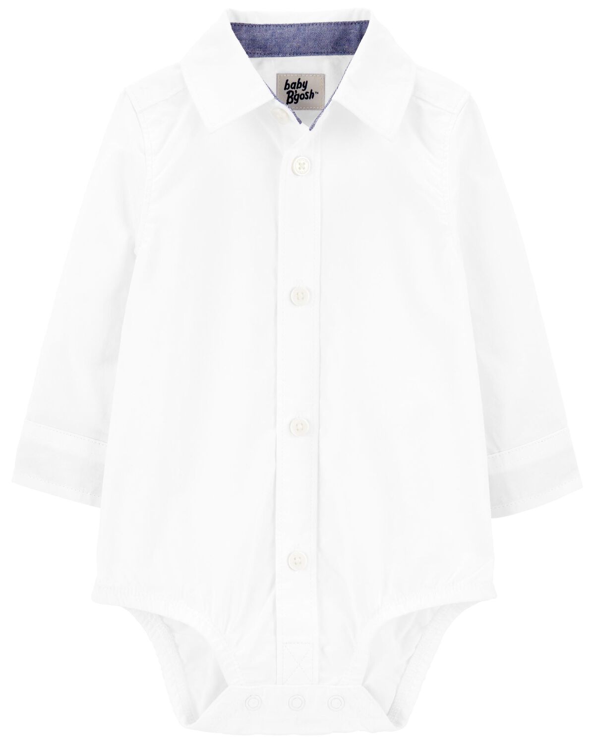 White Baby The Classic ButtonFront Bodysuit