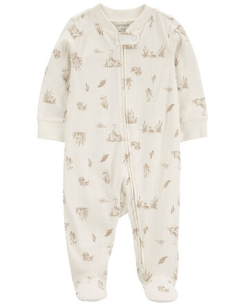 Baby Goose 2-Way Zip Thermal Sleep & Play Pajamas, 