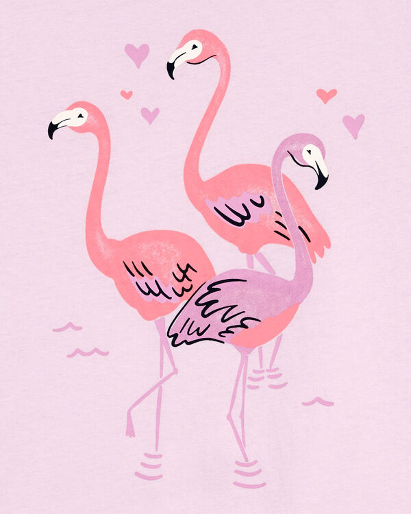 Kid Flamingo Heart Graphic Tee