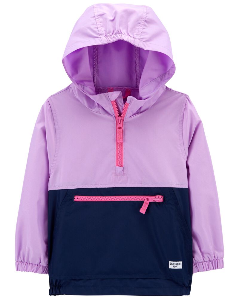 Toddler Lightweight Colorblock Packable Windbreaker, image 1 of 3 slides