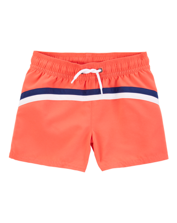 Toddler Boy Striped Swim Trunks, 