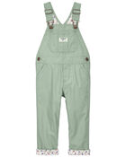 Toddler Plaid Lined Lightweight Canvas Overalls, image 1 of 4 slides