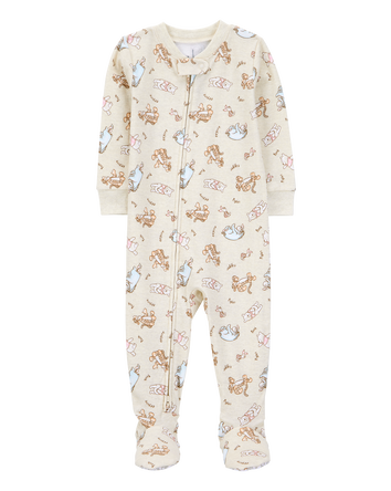 Baby Winnie The Pooh Snug Fit Cotton Footie 1-Piece Pajamas, 