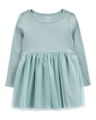 Baby Tutu Long-Sleeve Jersey Dress, image 1 of 4 slides