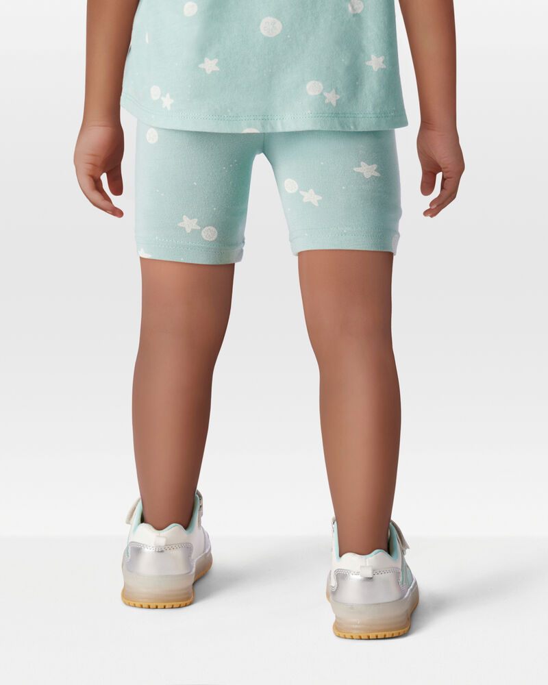 Toddler 2-Piece Seashell Tank & Bike Shorts Set - Turquoise
, image 8 of 8 slides