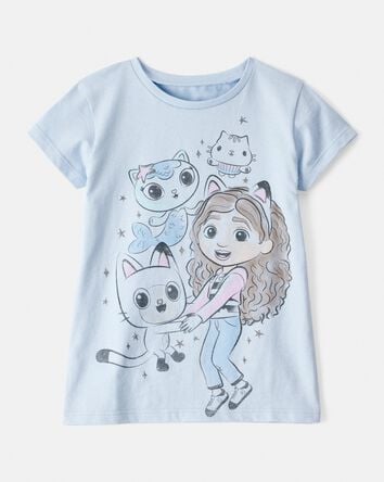 Toddler Gabby's Dollhouse Short-Sleeve Graphic Tee - Blue, 