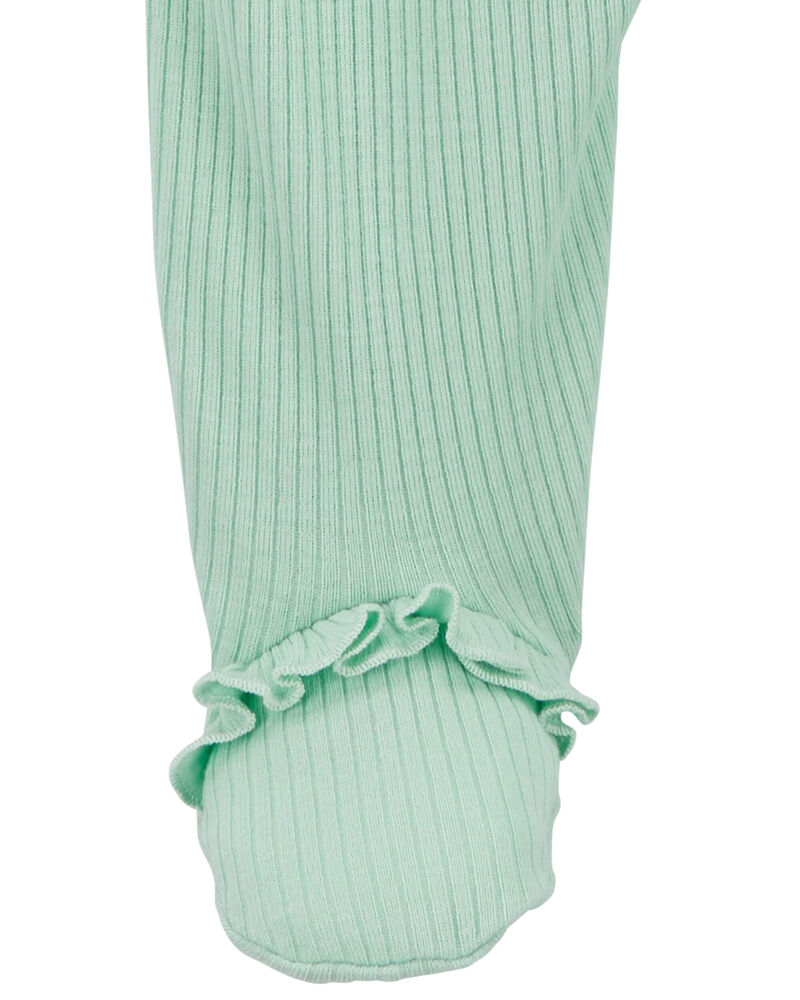 Baby Textured 2-Way Zip Sleep & Play Pajamas, image 3 of 4 slides