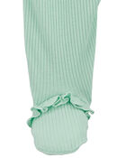 Baby Textured 2-Way Zip Sleep & Play Pajamas, image 3 of 4 slides