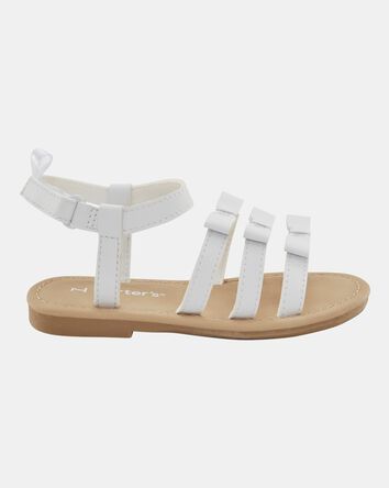 Toddler Strappy Sandals - White, 