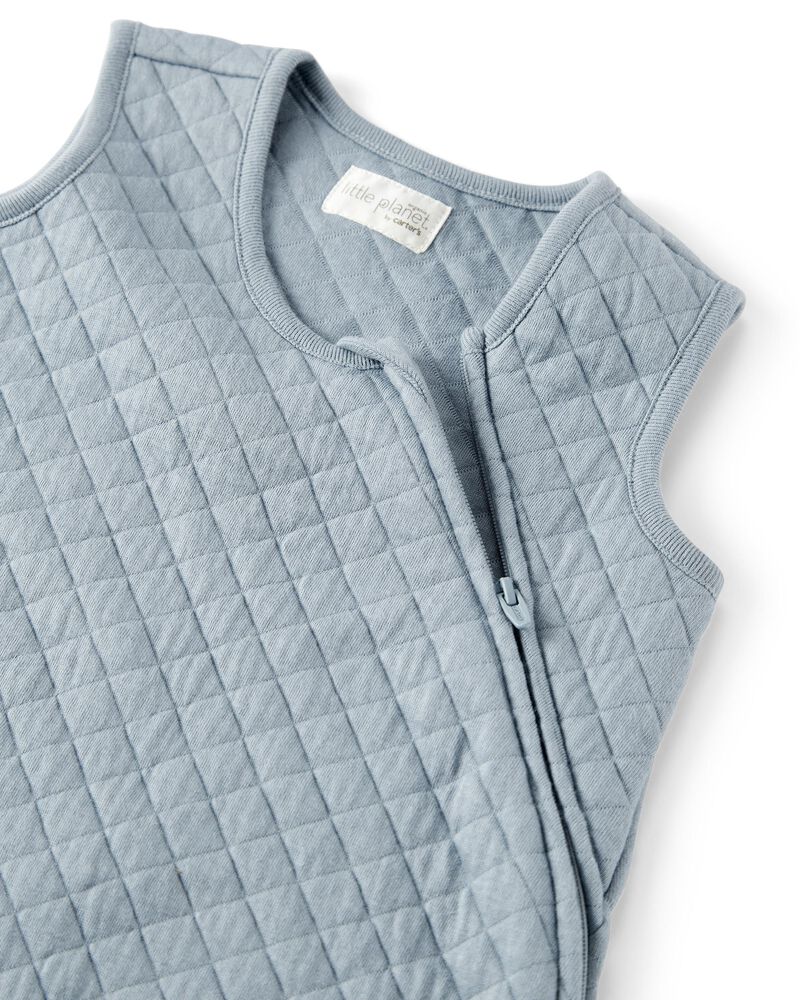 Baby Double Knit Zip Wearable Blanket in Blue Creek, image 3 of 5 slides