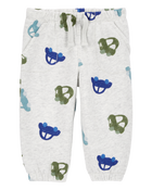 Baby Car Print Pull-On Fleece Pants, image 1 of 4 slides
