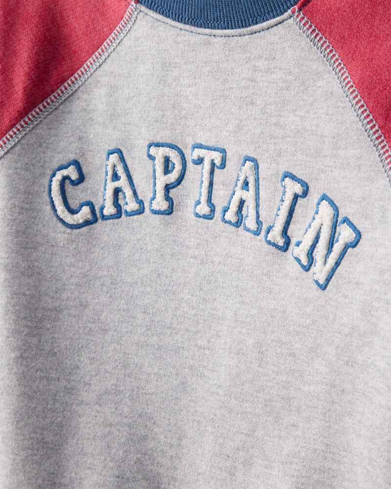 Baby Boy French Terry Long-Sleeve Pullover Sweatshirt, image 2 of 4 slides