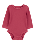 Baby Waffle Knit Long-Sleeve Bodysuit, image 1 of 3 slides