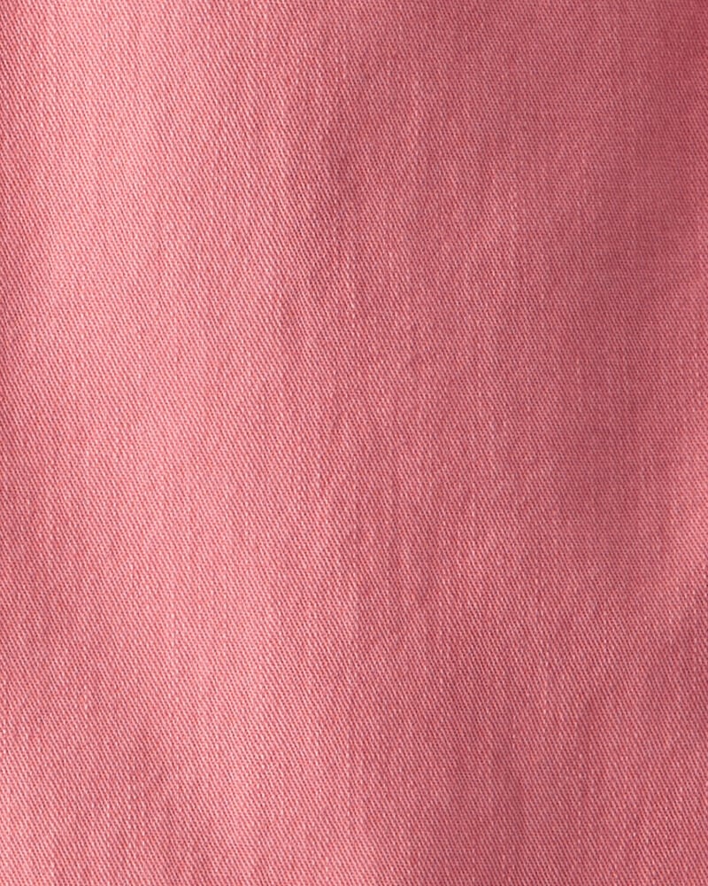 Kid Twill Wide Leg Pants - Pink, image 3 of 4 slides