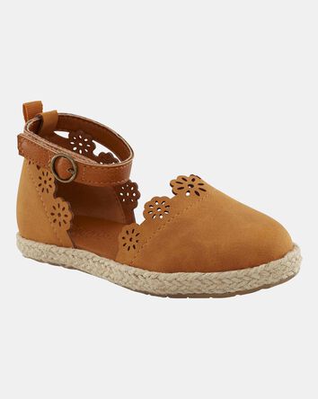 Toddler Girl Vegan Leather Shoes - Brown, 
