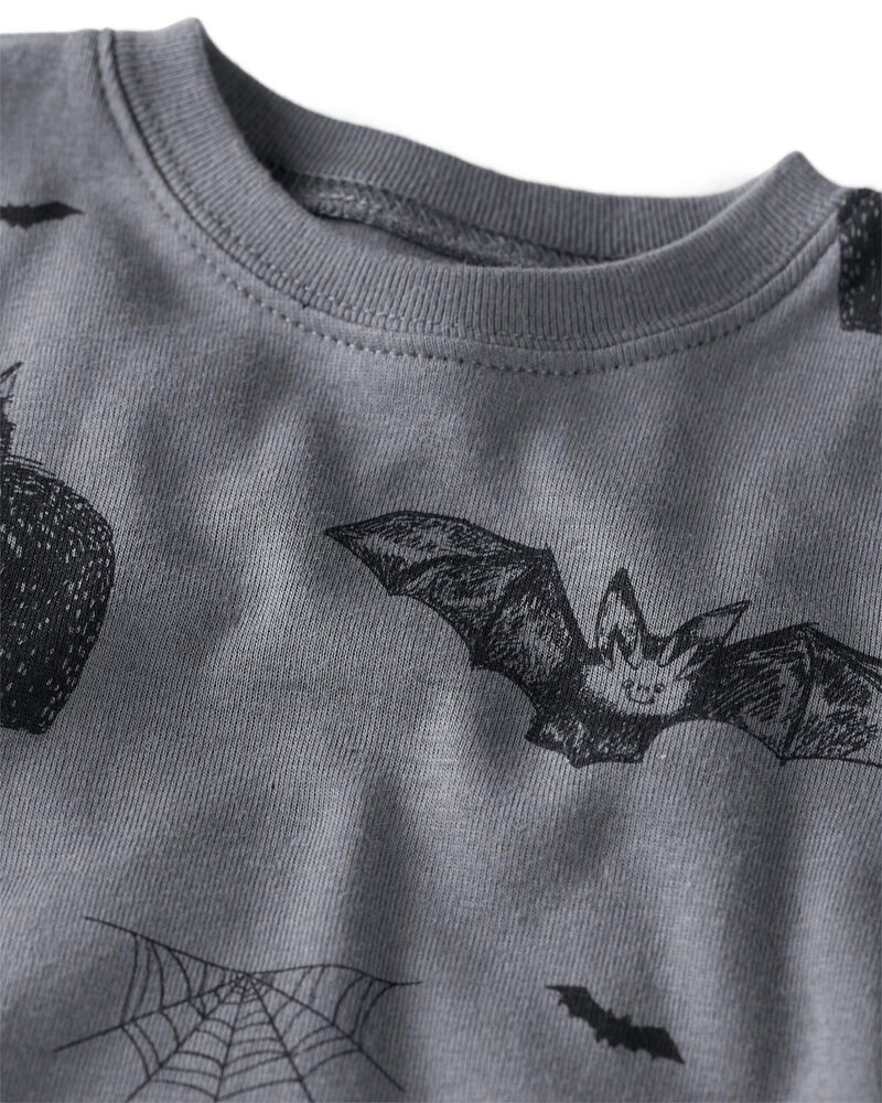 Baby Organic Cotton Pajamas Set in Spooky Creatures, image 2 of 5 slides